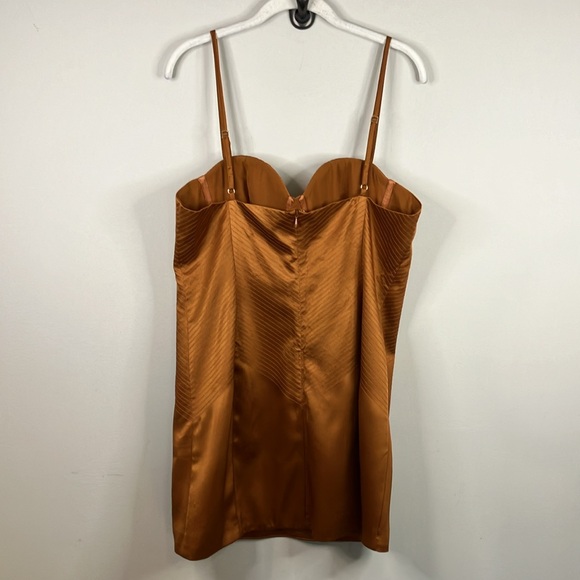 NBD Collins mini dress in Metallic Bronze - Picture 7 of 12